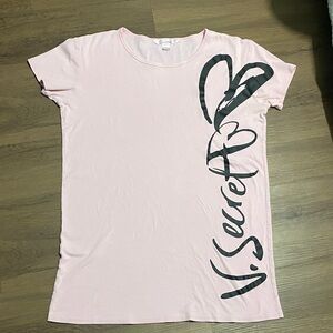 Victoria’s Secret Y2K Pink Label Cotton Oversized Sleep Shirt size S (READ)